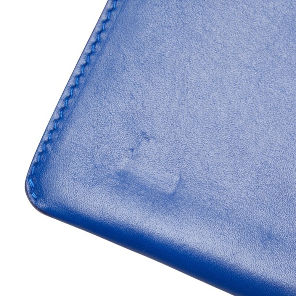 Celine clutch blue leather bag crocodile Trio - Picture 7 of 9